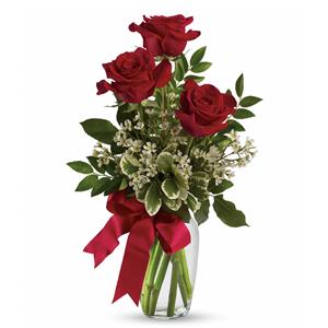 Thoughts of You Bouquet with Red Roses product image. 