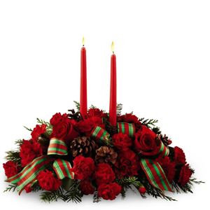 Image of 3326 Holiday Classics Centerpiece from Rose of Sharon Florist
