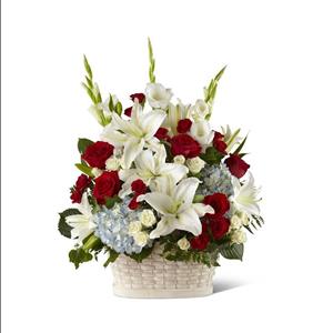 Image of 4047 Greater Glory Basket from Rose of Sharon Florist