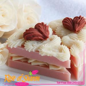 Rose Scented Cake Slice