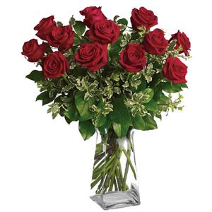 Image of 1008 One Dozen Roses from Rose of Sharon Florist