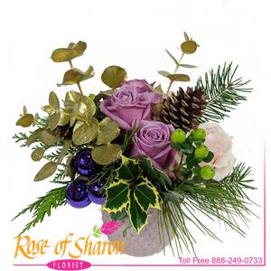 Image of 2092 Amethyst Winter Bouquet from Rose of Sharon Florist