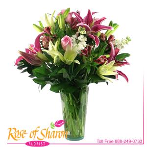 Image of 2162 Lily Vase from Rose of Sharon Florist