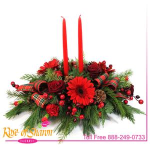 Christmas Centerpieces from Rose of Sharon Florist