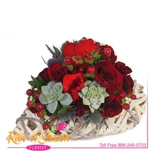 Image of 2870 Elizabeth Garden Basket from Rose of Sharon Florist