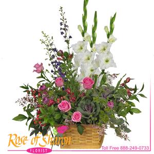 Image of 2888 Spring Garden Basket from Rose of Sharon Florist